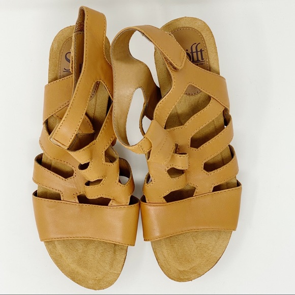 NEW Sofft Chamblee Leather Wedge Sandal - Picture 6 of 8